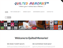 Tablet Screenshot of mytshirtquilts.com